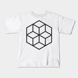 q-bert pattern cube box Kids T-Shirt